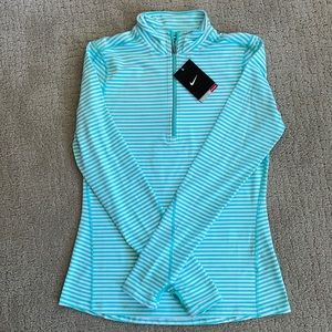 Nike Element Half Zip Stripe Long Sleeve Shirt